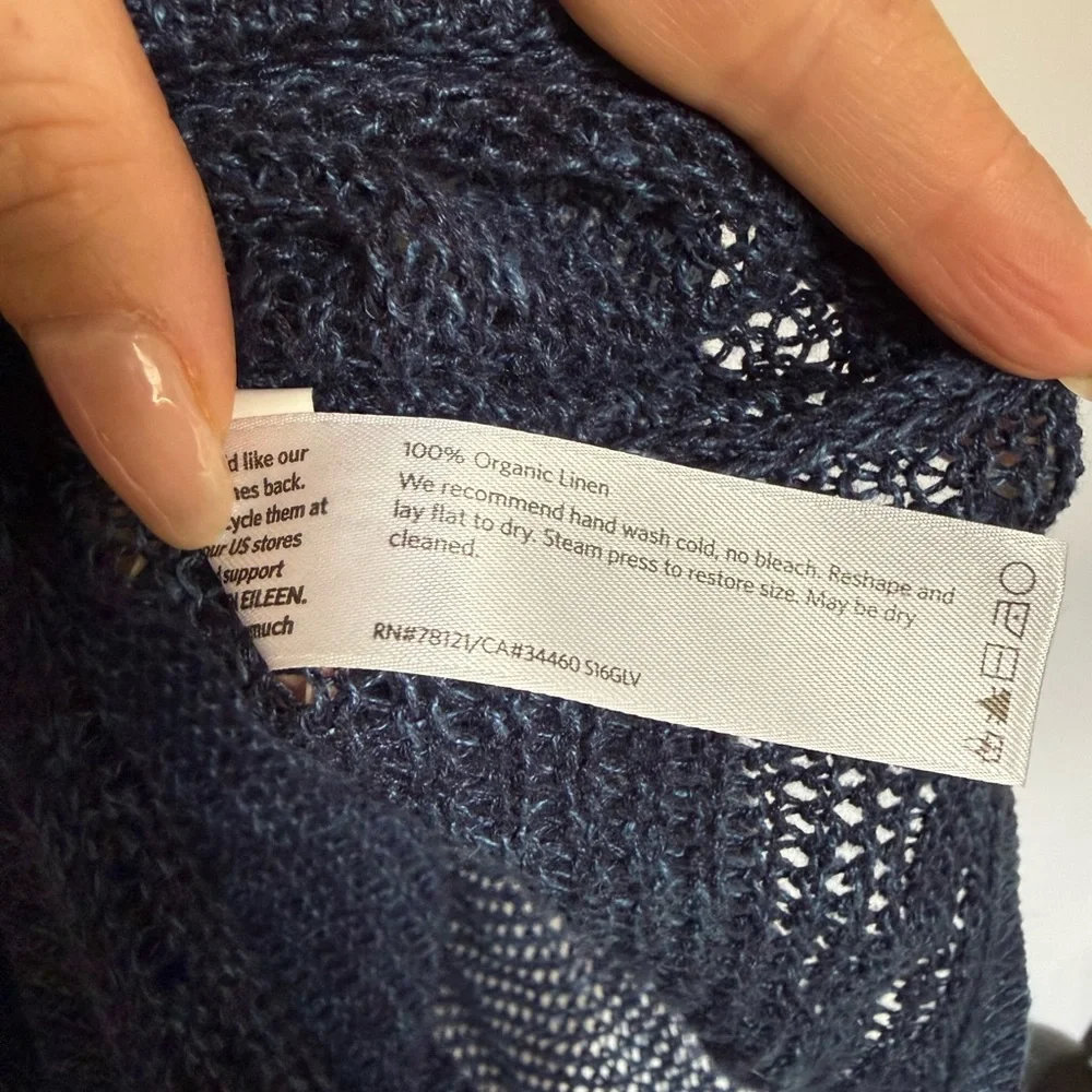 EILEEN FISHER Linen Asymmetrical Sweater - Picture 7 of 7